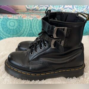 Dr marten boots with buckles